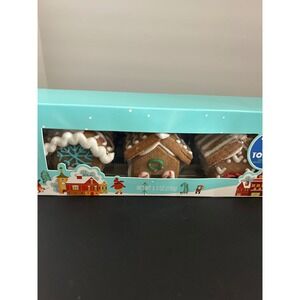 Mug Toppers Holiday Gingerbread House Trio Thoughtfully Gourmet For Display Only